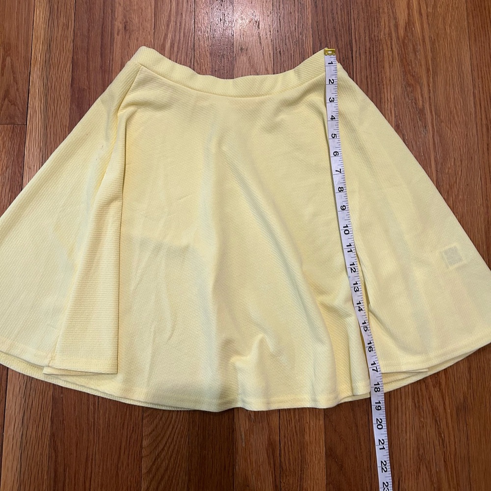 BOGO Bright Yellow Skater Skirt